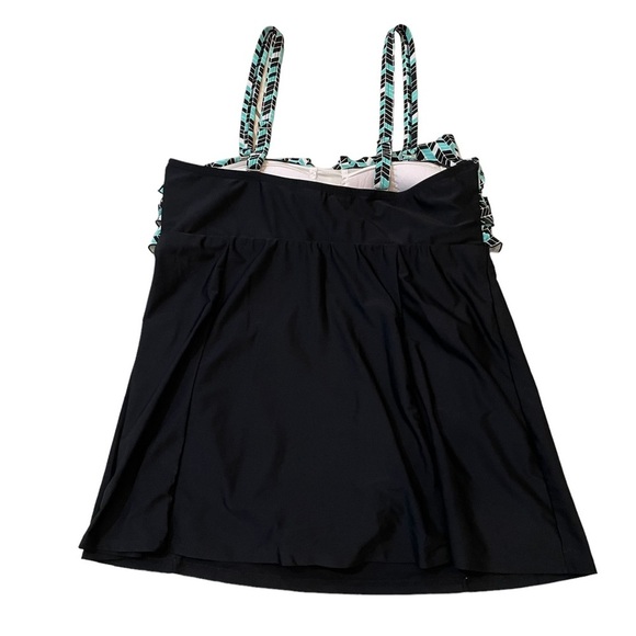 Liz Claiborne Women’s Plus Size 24W One Piece Swim-dress Swimsuit Swimwear - Picture 3 of 12